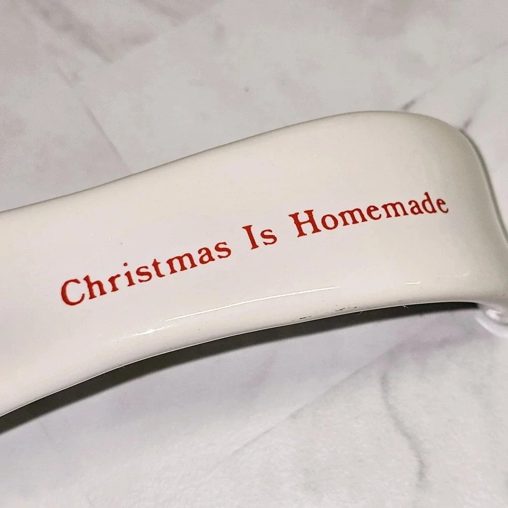 Ceramic Spoon Rest Christmas Is‎ Homemade 1988 House of LLoyd Taiwan